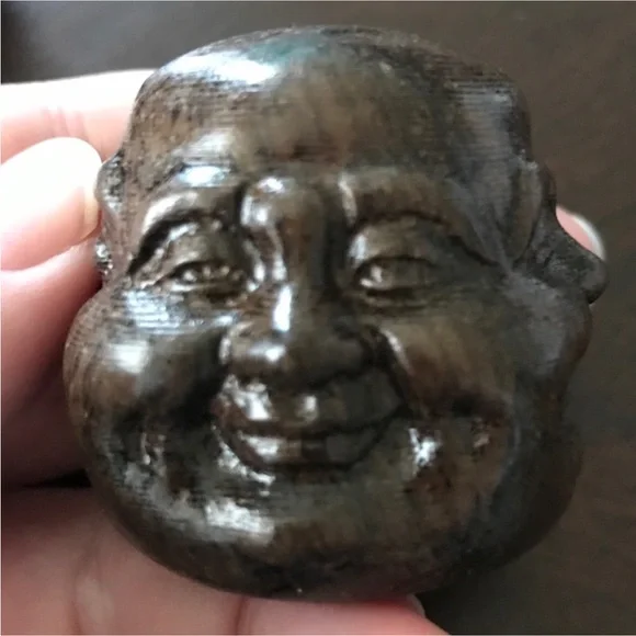 Carved Wooden Buddha - Picture 3 of 5